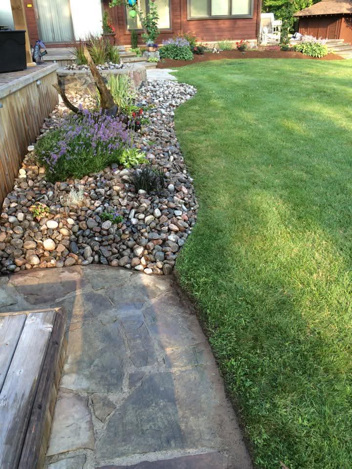 Stone garden and home design